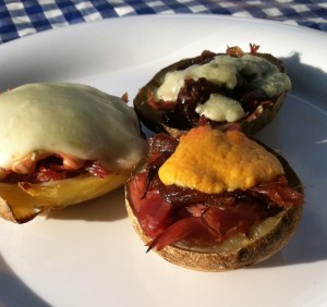 Smoked Duck Tater Skins